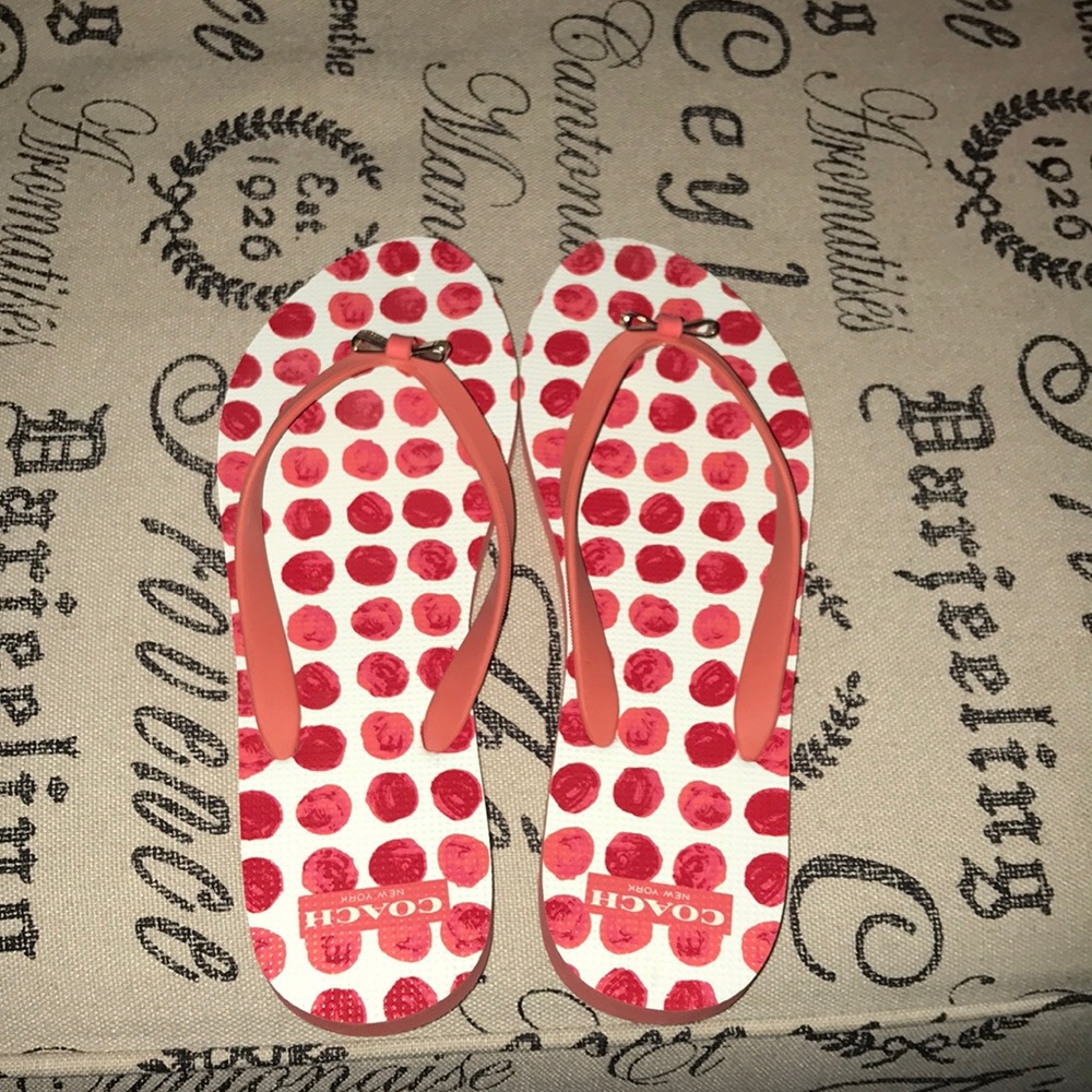 Coach flip flops